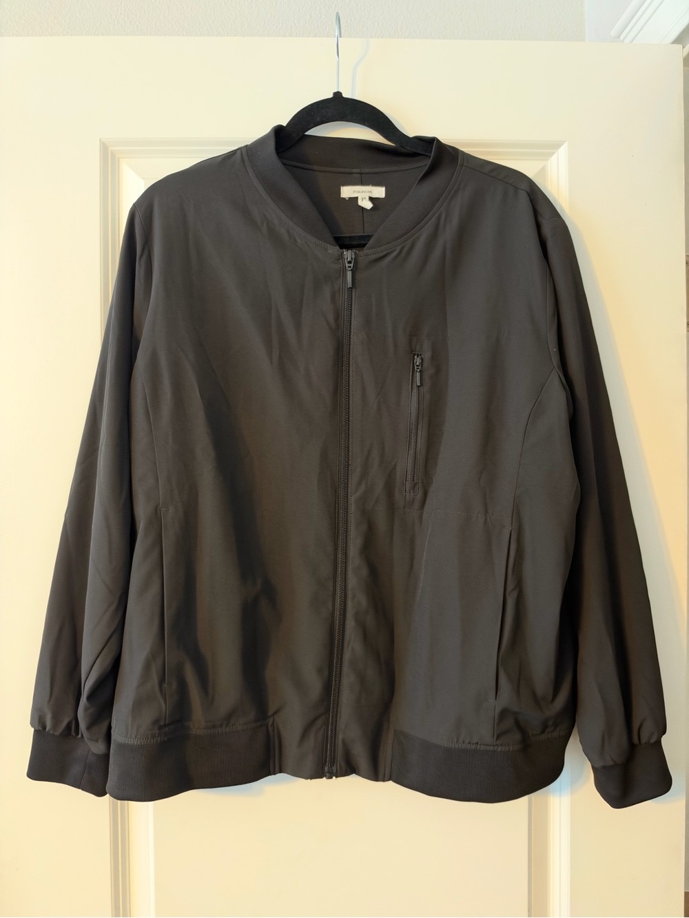 Maurices Women's Black Bomber Jacket - Zip Front